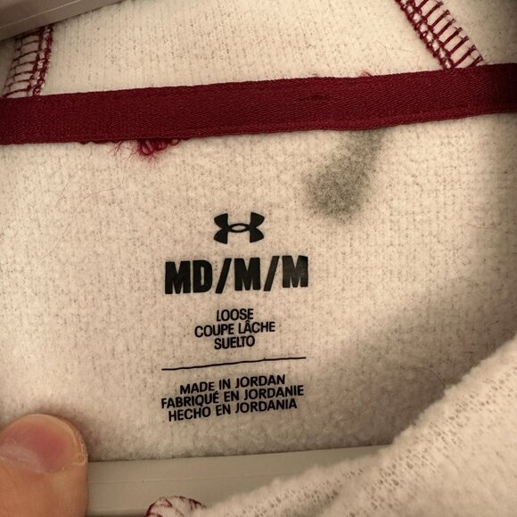 UNDER ARMOUR WOMEN'S FLEECE LINED ATHLETIC HOODIE, KANGAROO POCKETS, SIZE MD/M/M - Picture 2 of 8